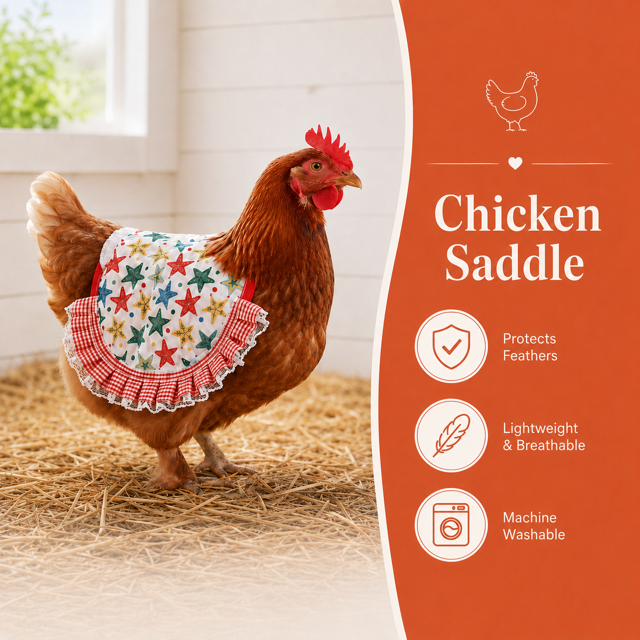 Handmade Chicken Saddle